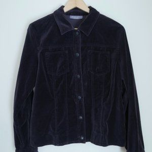 Kate Hill Velvet Brown Jacket VINTAGE